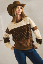 Load image into Gallery viewer, LovLov Multi Stripe Vintage Floral top in Ivory/Mocha
