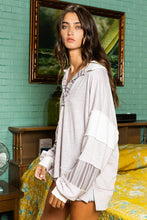 Load image into Gallery viewer, BucketList Color Block Tunic Top in Lavender Multi
