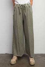 Load image into Gallery viewer, Easel Inside Out Terry Knit Pants in Faded Olive Pants Easel   
