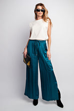 Load image into Gallery viewer, Easel Washed Satin Cargo Pants in Teal Pants Easel   
