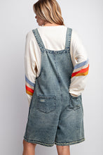 Load image into Gallery viewer, Easel Loose Fit Denim Romper in Vintage Denim Romper Easel   
