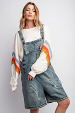 Load image into Gallery viewer, Easel Loose Fit Denim Romper in Vintage Denim Romper Easel   
