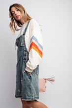 Load image into Gallery viewer, Easel Loose Fit Denim Romper in Vintage Denim Romper Easel   
