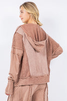 J.Her Pullover Hooded Top in Espresso Shirts & Tops J.Her   