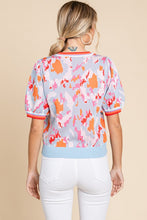 Load image into Gallery viewer, Jodifl Printed Knit Sweater in Powder Blue
