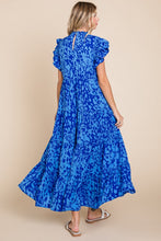 Load image into Gallery viewer, Jodifl Printed Maxi Dress with Pockets in Navy Dresses Jodifl   
