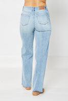 Judy Blue High Rise 90's Destroyed Straight Fit Jeans in Medium FINAL SALE