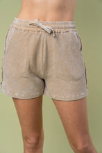 Load image into Gallery viewer, White Birch Solid Color Thermal Knit Shorts in Taupe
