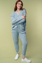 Load image into Gallery viewer, White Birch Solid Knit Thermal Top in Ice Blue
