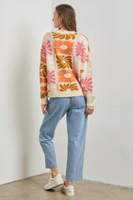 Load image into Gallery viewer, Polagram Floral Print Sweater in Cream Multi Shirts &amp; Tops Polagram   
