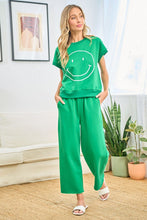 Load image into Gallery viewer, First Love Solid Color Cropped Pants in Kelly Green Pants First Love   
