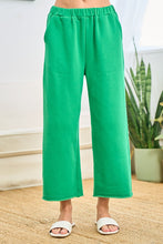 Load image into Gallery viewer, First Love Solid Color Cropped Pants in Kelly Green Pants First Love   
