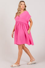 Load image into Gallery viewer, Sage+Fig Oversized Cotton Gauze Dress in Pink Dresses Sage+Fig   
