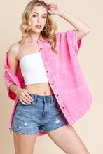 Load image into Gallery viewer, Sewn+Seen OVERSIZED Button Down Top in Pink
