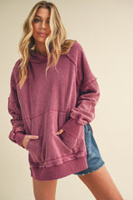 Load image into Gallery viewer, Aemi + Co Deb Hoodie Top in Berry
