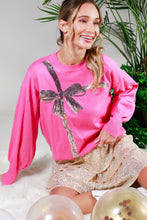 Load image into Gallery viewer, Vine &amp; Love Sequin Bow Sweater in Pink
