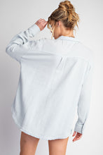 Load image into Gallery viewer, Easel Cotton Gauze Button Down Top in Powder Blue Shirts &amp; Tops Easel   
