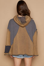 Load image into Gallery viewer, POL OVERSIZED Mixed Fabric Sweater Top in Rust Charcoal ON ORDER
