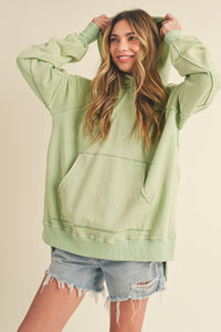 Aemi + Co Deb Hoodie Top in Sage