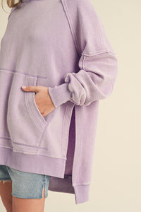 Aemi + Co Deb Hoodie Top in Lilac