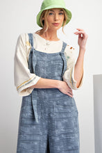 Load image into Gallery viewer, Easel Textured Woven Romper in Denim Romper easel   
