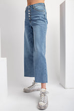 Load image into Gallery viewer, Easel High Waisted 5 Button Front Jeans in Washed Denim
