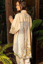 Load image into Gallery viewer, POL OVERSIZED Twill Jacket with Lace and Floral Print Details in Natural
