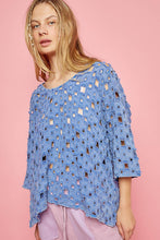 Load image into Gallery viewer, POL Oversized See Through Top in Ultramarine
