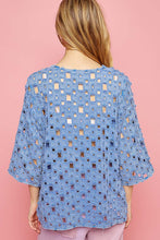 Load image into Gallery viewer, POL Oversized See Through Top in Ultramarine
