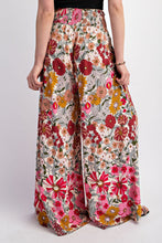 Load image into Gallery viewer, GiGio Floral Print Pants in Rose Pink
