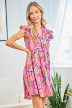 Load image into Gallery viewer, First Love Multicolored Abstract Print Babydoll Dress Dresses First Love   
