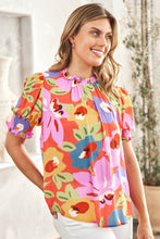 Load image into Gallery viewer, Hailey &amp; Co Floral Print Top in Red
