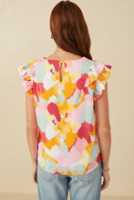 Load image into Gallery viewer, Hayden Abstract Print Top in Pink Mix Shirts &amp; Tops Hayden   
