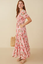Load image into Gallery viewer, Hayden Floral Print Maxi Dress in Pink
