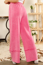 Load image into Gallery viewer, BlueVelvet Cotton Terry Knit Pants in Hot Pink Pants BlueVelvet   
