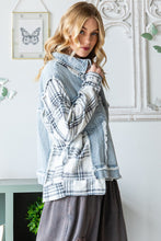 Load image into Gallery viewer, Oli &amp; Hali Mixed Denim and Plaid Jacket Jacket Oli &amp; Hali   
