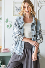 Load image into Gallery viewer, Oli &amp; Hali Mixed Denim and Plaid Jacket Jacket Oli &amp; Hali   
