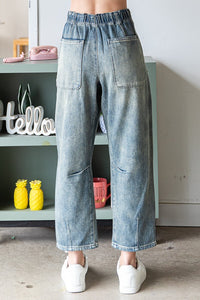 Oli & Hali Mineral Washed Baggy Jeans in Denim Pants Oli & Hali   