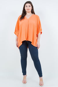 Spin USA Solid Color Airflow Top in Orange UB