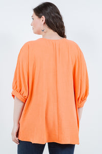 Spin USA Solid Color Airflow Top in Orange UB