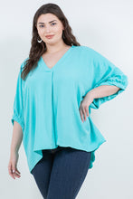 Load image into Gallery viewer, Spin USA Solid Color Airflow Top in Aqua UB
