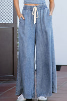 ee:some Mineral Washed Straight Leg Pants in Denim