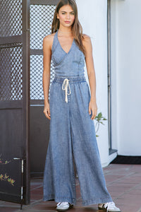 ee:some Mineral Washed Straight Leg Pants in Denim