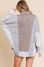 Load image into Gallery viewer, Sewn+Seen Oversized Color Block Scuba Top in Grey Shirts &amp; Tops Sewn+Seen   
