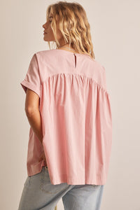 In February OVERSIZED Tunic Top in Pink
