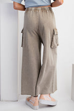 Load image into Gallery viewer, Easel Terry Knit Cargo Pocket Pants in Olive Grey Pants Easel   
