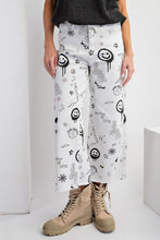 Load image into Gallery viewer, Easel Mixed Fun Print Denim Twill Pants in White Pants Easel   
