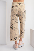 Load image into Gallery viewer, Easel Mixed Fun Print Denim Twill Pants in Khaki Pants Easel   
