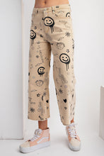 Load image into Gallery viewer, Easel Mixed Fun Print Denim Twill Pants in Khaki ON ORDER Pants Easel   
