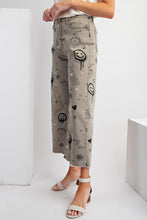 Load image into Gallery viewer, Easel Mixed Fun Print Denim Twill Pants in Faded Olive Pants Easel   
